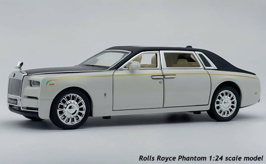 Rolls-Royce Phantom Diecast Model Car 1:24 Scale | Luxury Collectible Metal Toy Car