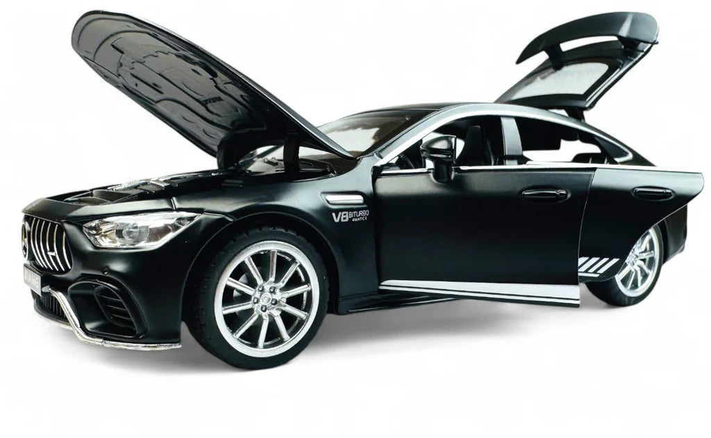 Brightlys Luxury Performance Sedan Diecast Model 1:24 Scale | Yellow Sport Edition Collectible