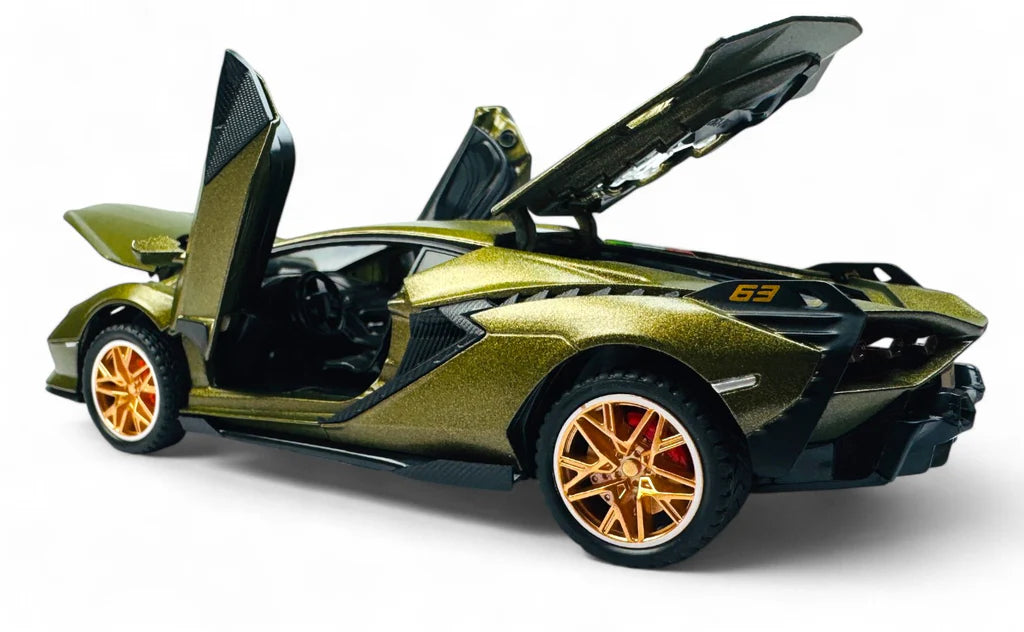Brightlys Exotic Supercar Diecast Model 1:24 Scale | High-Performance Red Sports Collectible