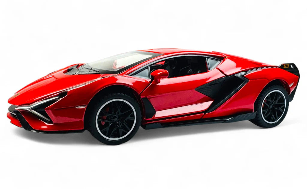 Brightlys Exotic Supercar Diecast Model 1:24 Scale | High-Performance Red Sports Collectible