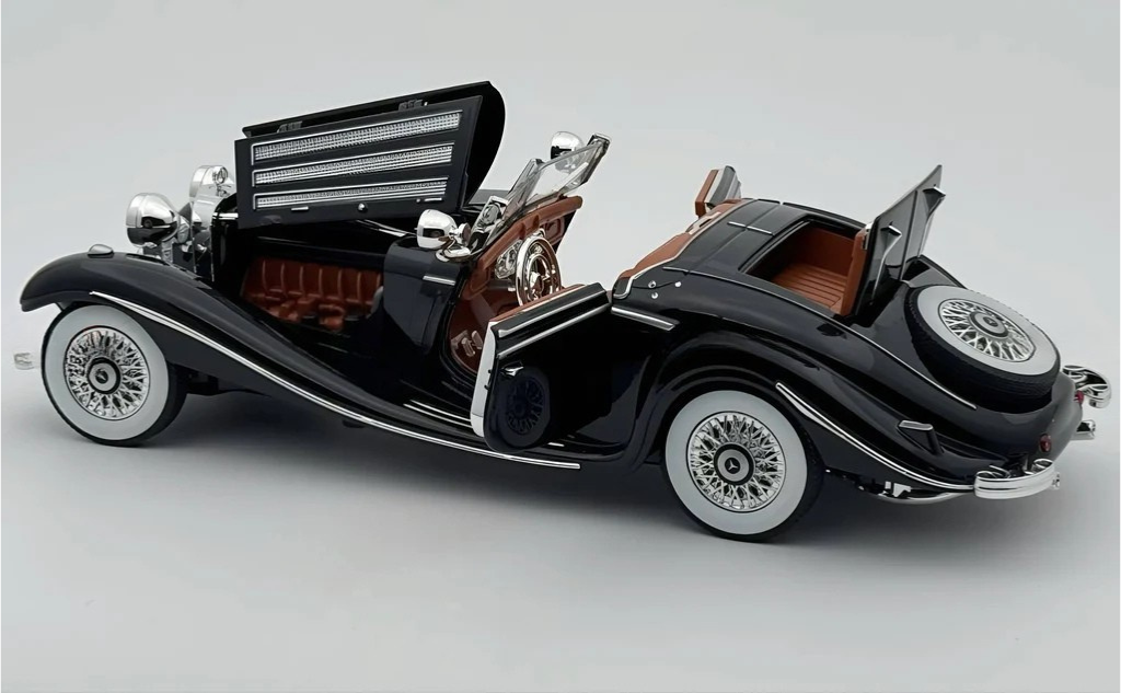 Brightlys Vintage Classic Convertible Diecast Model 1:24 Scale | Luxury Retro Collectible Car