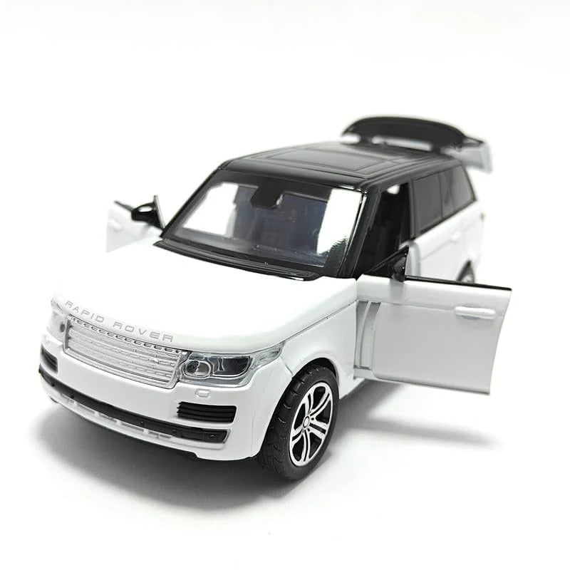 Luxury SUV Die-Cast Alloy Metal Car Model with Lights, Sound & Pull-Back Action