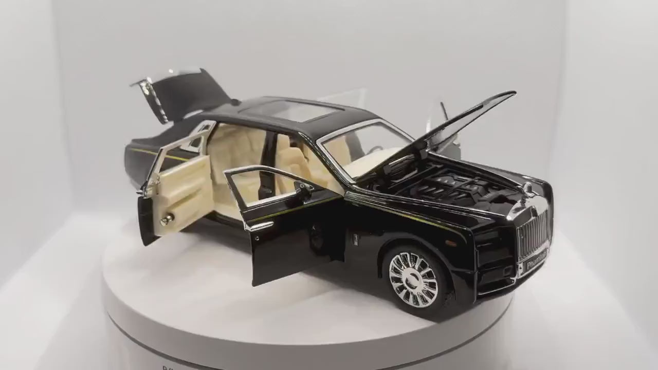 Rolls-Royce Phantom Diecast Model Car 1:24 Scale | Luxury Collectible Metal Toy Car